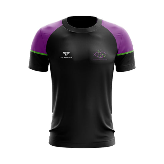 Aura Swimming Club Dundalk T-Shirt Stellar (Black/Purple/Green) - Adults