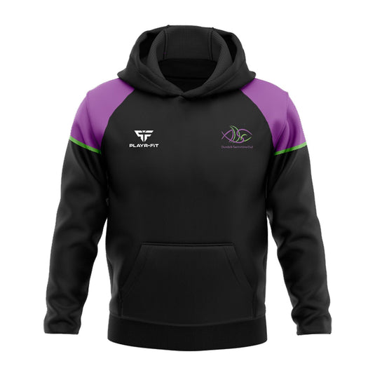Aura Swimming Club Dundalk Hoodie Stellar (Black/Purple/Green) - Adults