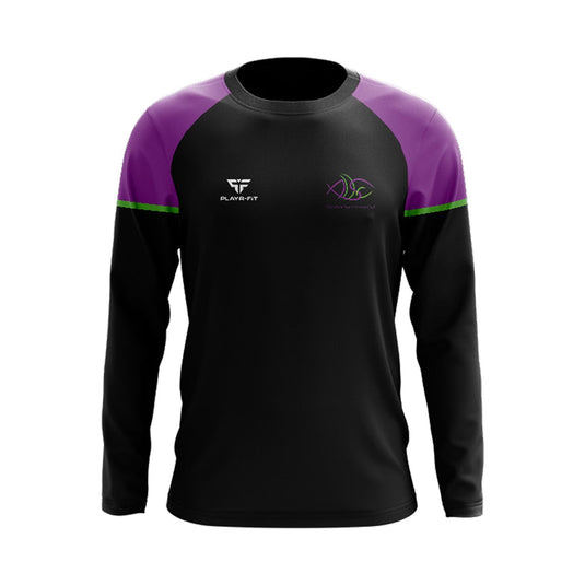 Aura Swimming Club Dundalk Crew Neck Stellar (Black/Purple/Green) - Adults