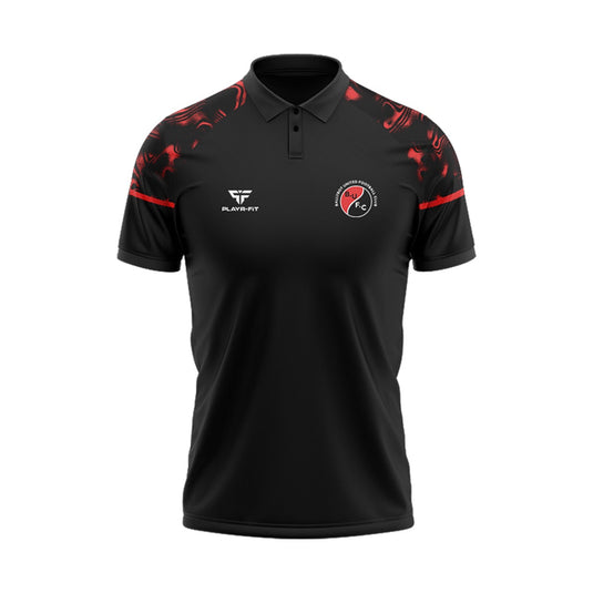 Ballybot United FC Polo Stellar (Black/Red) - Adults