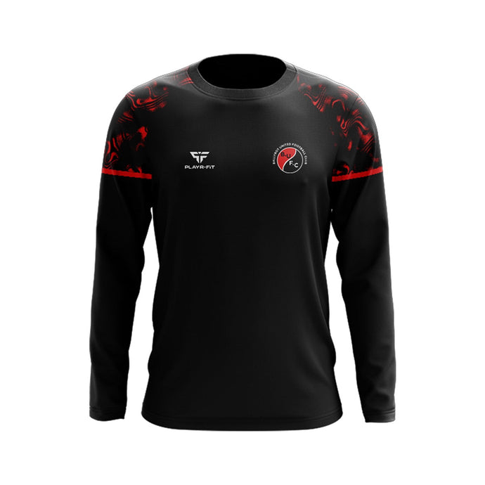 Ballybot United FC Crew Neck Stellar (Black/Red) - Adults