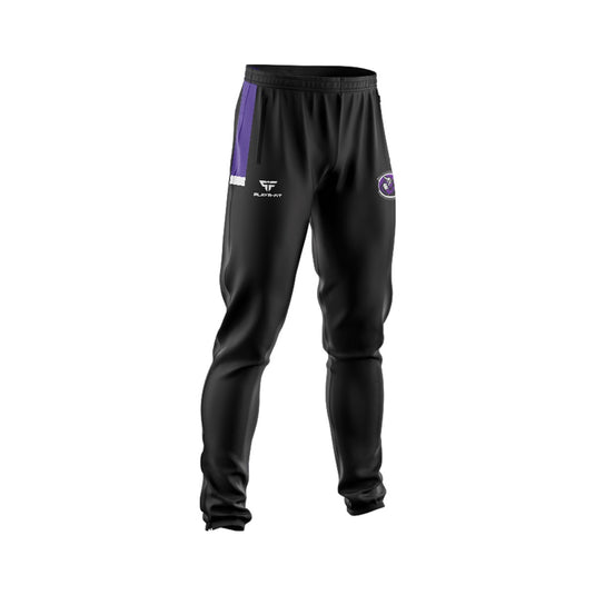 Ballyhackamore Dodgeball Club Skinny Pants Stellar (Black/Purple)/White) - Adults