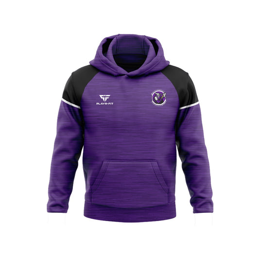 Ballyhackamore Dodgeball Club Hoodie Stellar (Purple/Black/White) - Adults
