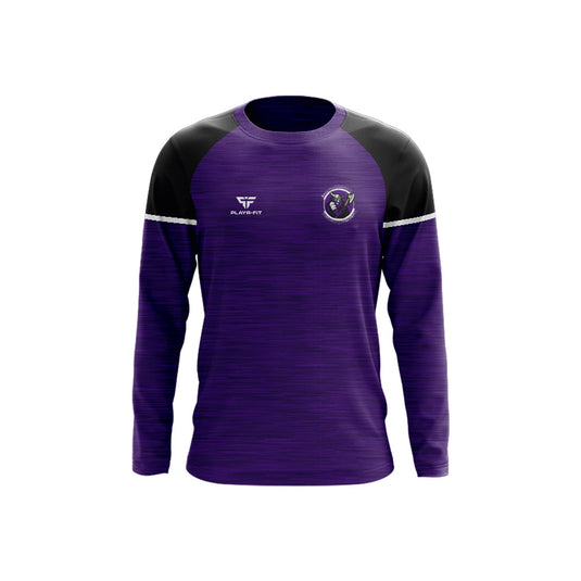 Ballyhackamore Dodgeball Club Crew Neck Stellar (Purple/Black/White) - Adults