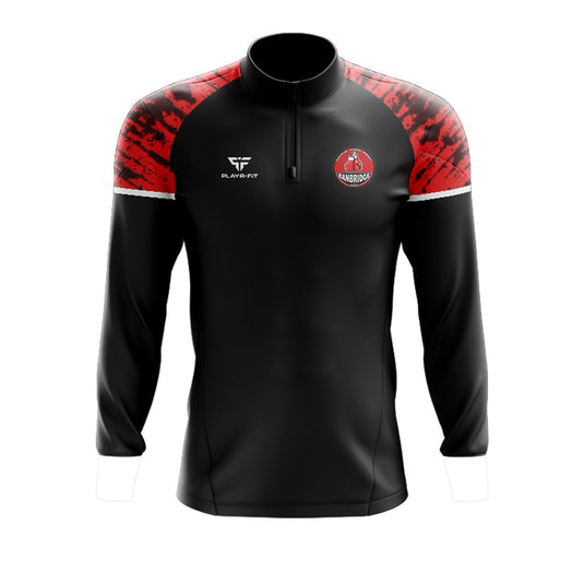 Banbridge ABC Midlayer (1/4 Zip) Stellar (Black, Red) - Adults