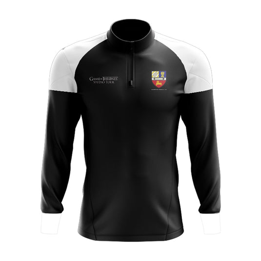 Banbridge Tennis Club Midlayer (1/4 Zip) Stellar (Black/White) - Kids