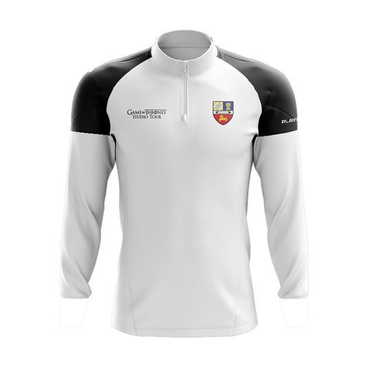 Banbridge Tennis Club Midlayer (1/4 Zip) Stellar (White/Black) - Kids