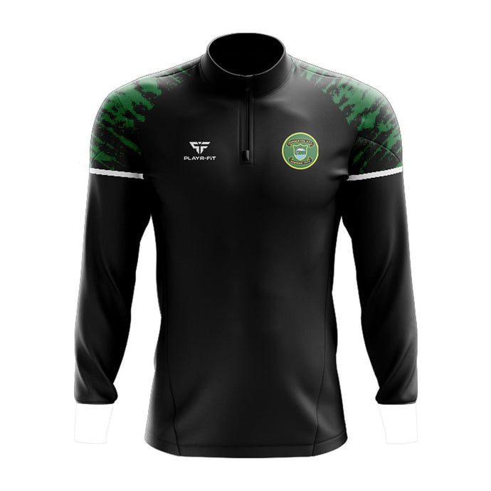 Coonagh United AFC Midlayer (1/4 Zip) Stellar (Black/Green/White) - Adults