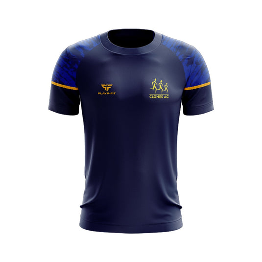Clones Athletics Club T-Shirt Stellar Navy/Blue/Yellow - Adults