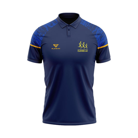 Clones Athletics Club Polo Stellar Navy/Blue/Yellow - Kids