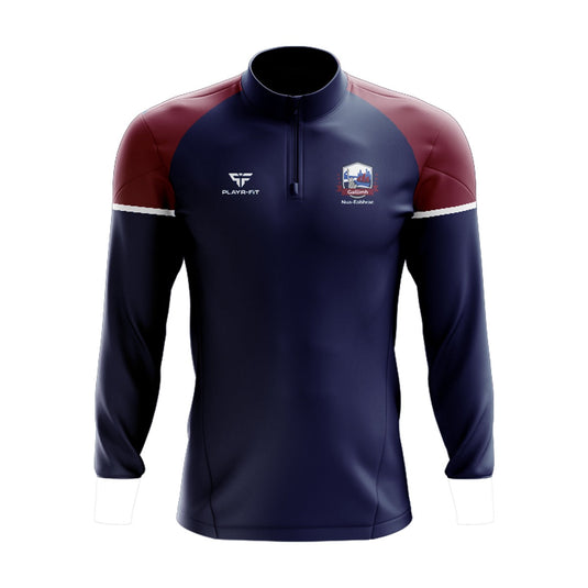 Galway NY US Midlayer (1/4 Zip) Stellar Navy/Maroon - Adults
