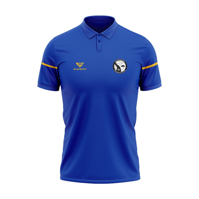 Glenlough Running Club Polo Stellar (Blue/Yellow) - Adults