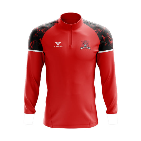 Kilmainham GFC Midlayer (1/4 Zip) Stellar (Red/Black/White) - Adults