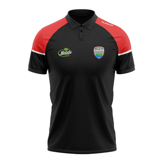 Newtown United FC Polo Stellar (Black/Red/White) - Adults