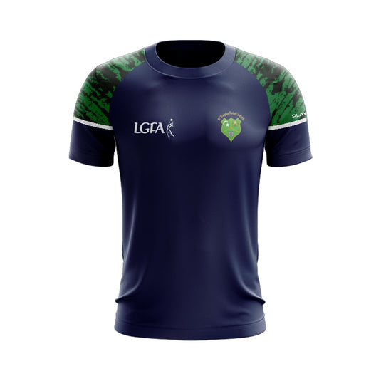 O Raghallaighs LGFA T-Shirt Stellar (Navy/Green/White) - Adults