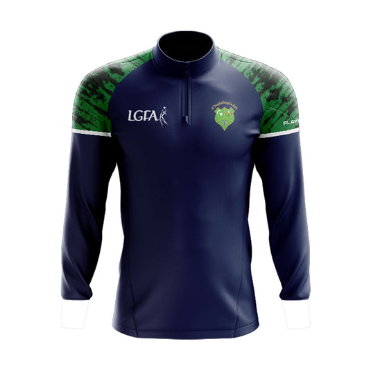 O Raghallaighs LGFA Midlayer (1/4 Zip) Stellar (Navy/Green/White) - Adults