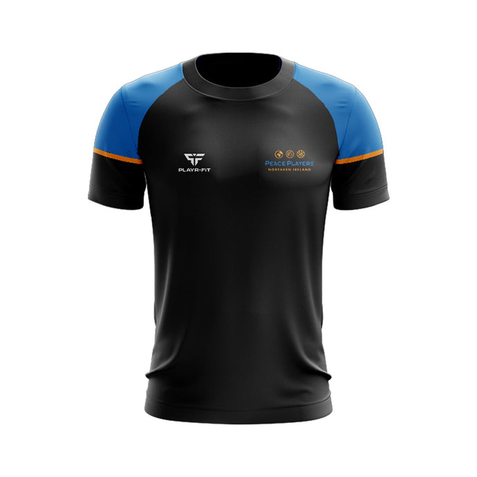 PeacePlayers T-Shirt Stellar (Black/Blue/Orange) - Adults
