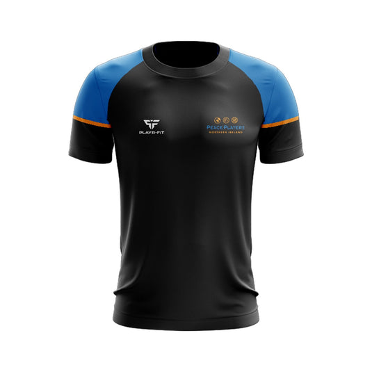 PeacePlayers T-Shirt Stellar (Black/Blue/Orange) - Adults