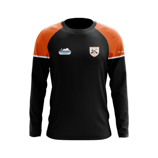 St Colums Camogie & Ladies Football Crew Neck Stellar (Black/Orange) - Kids