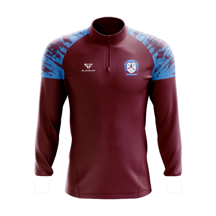 St Dominics FC Midlayer (1/4 Zip) Stellar (Sublimated Panel) - Adults