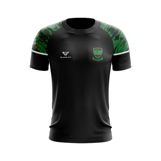 Albion Rovers FC T-Shirt Stellar (Black/Green) - Adults
