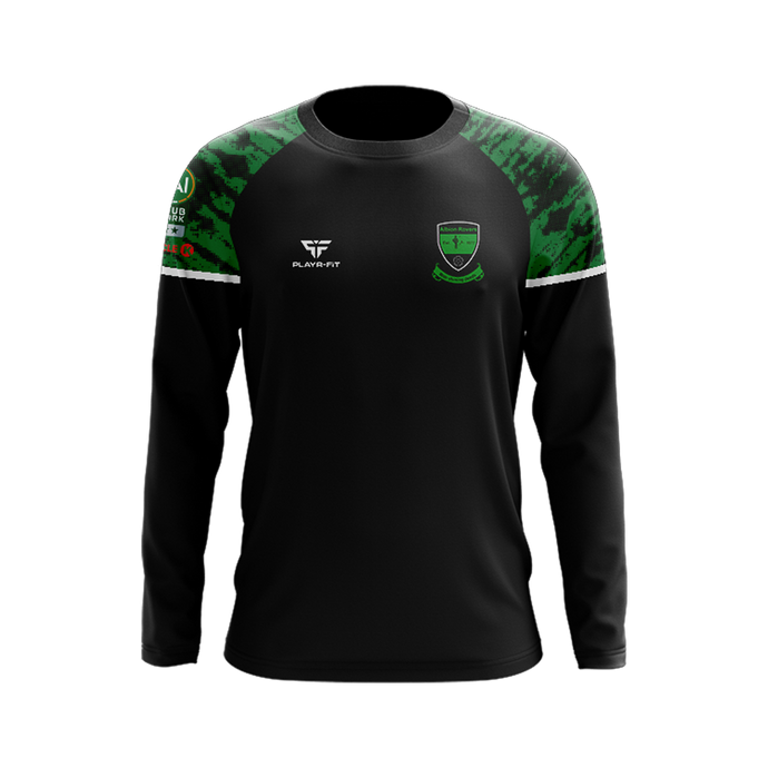 Albion Rovers FC Crew Neck Stellar (Black/Green) - Adults