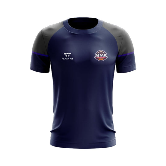 MM6 Basketball T-Shirt Stellar (Navy/Grey/Purple) - Adults