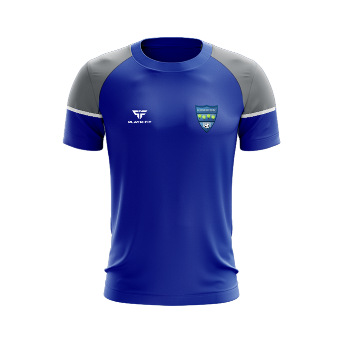 Glenmuir United FC T-Shirt Stellar (Blue/Grey/White) - Adults
