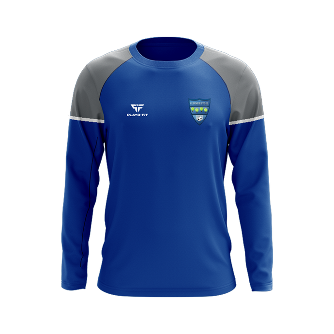 Glenmuir United FC Crew Neck Stellar (Blue/Grey/White) - Kids