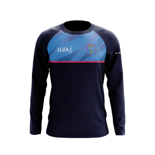 Kilmacthomas Ladies Football Crew Neck (Navy/Sky/Pink) - Adults