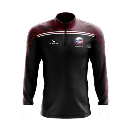 Galway NY IRE Sublimated Midlayer (1/4 Zip) (Black) - Kids