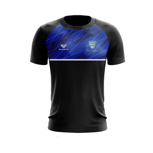 Glenmuir United FC T-Shirt (Black/Blue/White) - Adults
