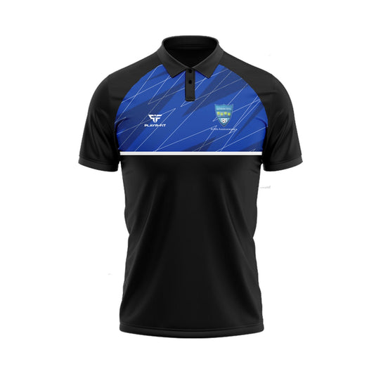 Glenmuir United FC Polo (Black/Blue/White) - Kids