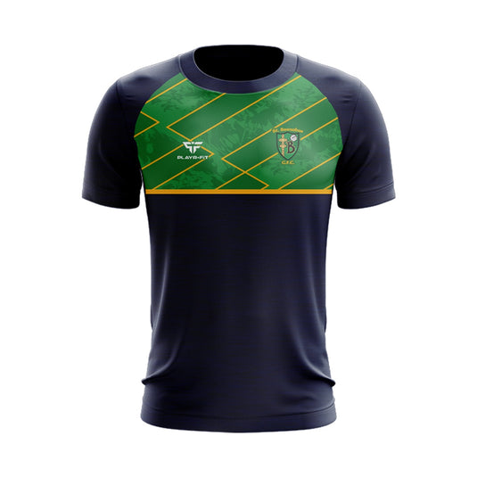St Barnabas NY CYC T-Shirt (Navy/Green/Yellow) - Adults