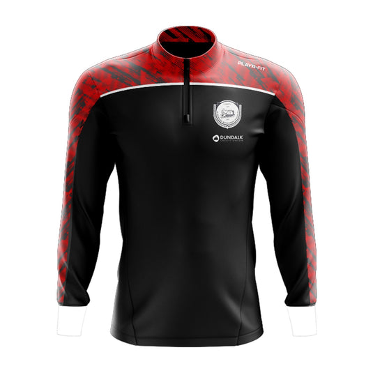 Dundalk Schoolboys League Midlayer (1/4 Zip) (Black/Red) - Adults