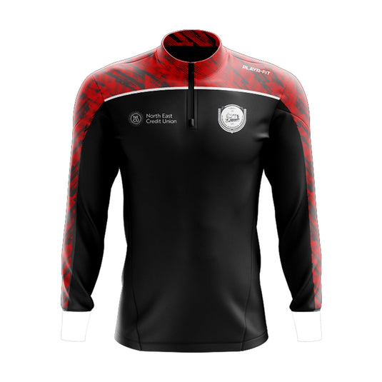 Dundalk Schoolboys League Midlayer (1/4 Zip) (Black/Red) - Adults
