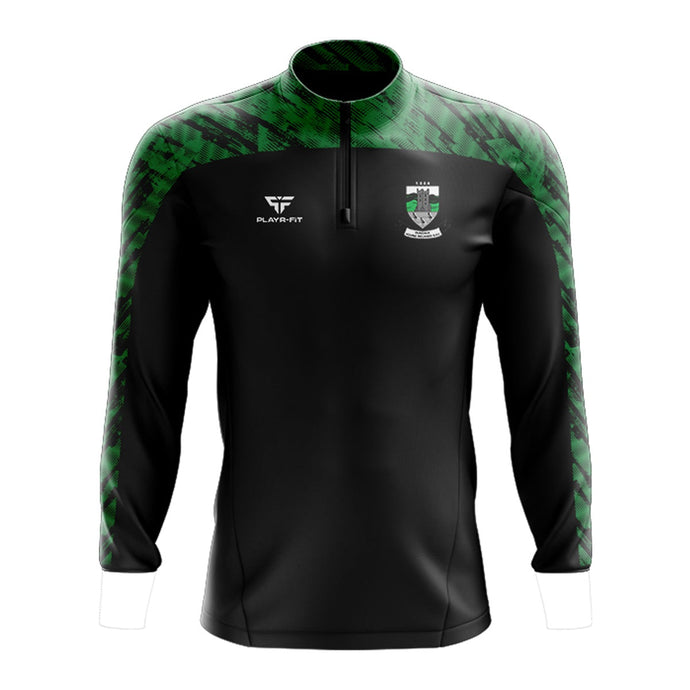 Dundalk Young Irelands Midlayer (1/4 Zip) (Black/Green) - Kids