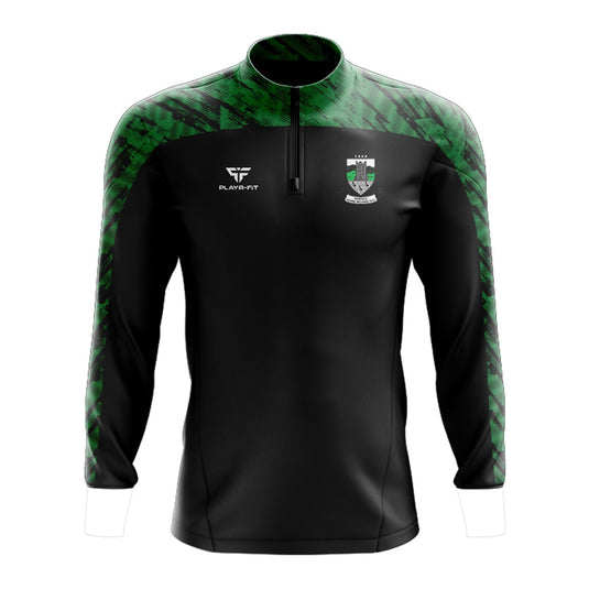 Dundalk Young Irelands Midlayer (1/4 Zip) (Black/Green) - Adults
