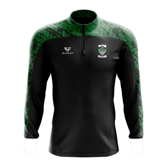 Dundalk Young Irelands Midlayer (1/4 Zip) (Black/Green) - Kids