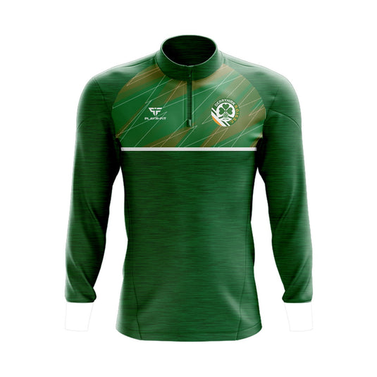 Derryhirk ROISSC Midlayer (1/4 Zip) Sublimated Panel (Green) - Adults