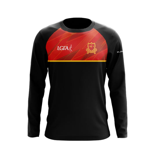 St Johns GAC Drumnaquoile Crew Neck (Black/Red/Yellow) - Kids