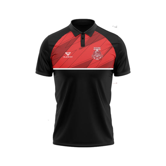 TEK United FC Polo Dynamic Black/Red - Kids