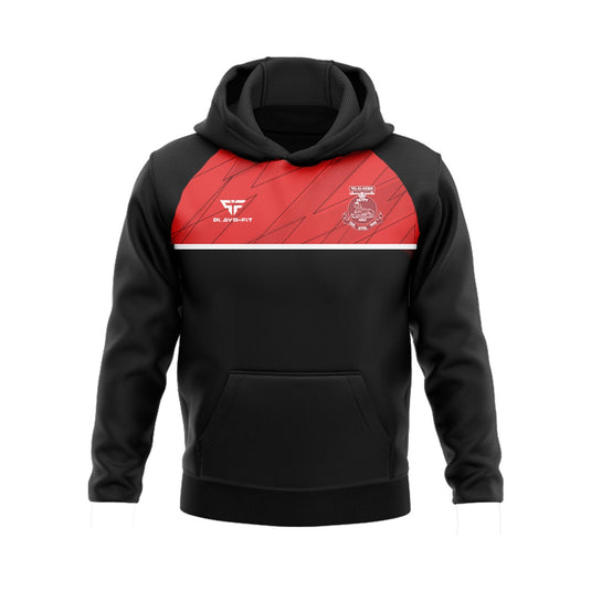 TEK United FC Hoodie Dynamic Black/Red - Adults