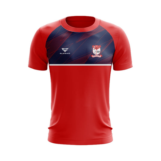 John Mitchels GFC T-Shirt Evo (Red/Navy/White) - Adults