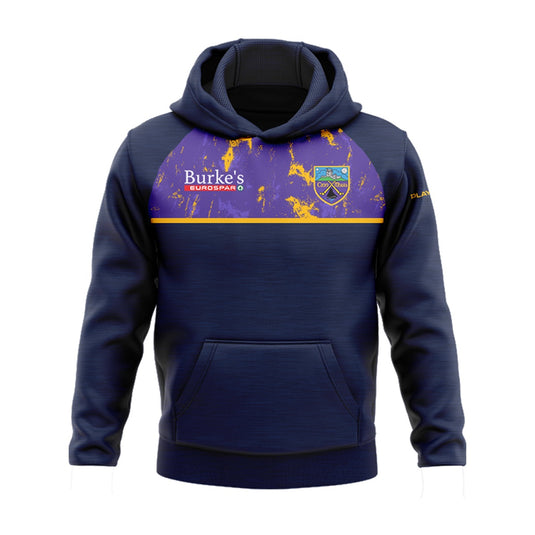 Kinvara Hurling & Football Club Hoodie Navy/Purple/Yellow - Kids