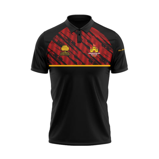 Lansdowne RFC NY Polo Sublimated Black/Red - Adults