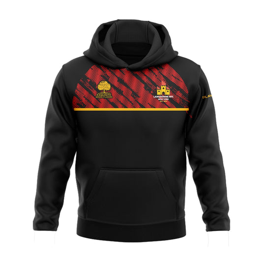 Lansdowne RFC NY Hoodie Sublimated Black/Red - Adults