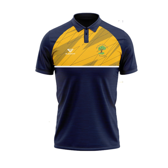 Orchard Farm FC Polo Evo (Navy, Yellow) - Adults