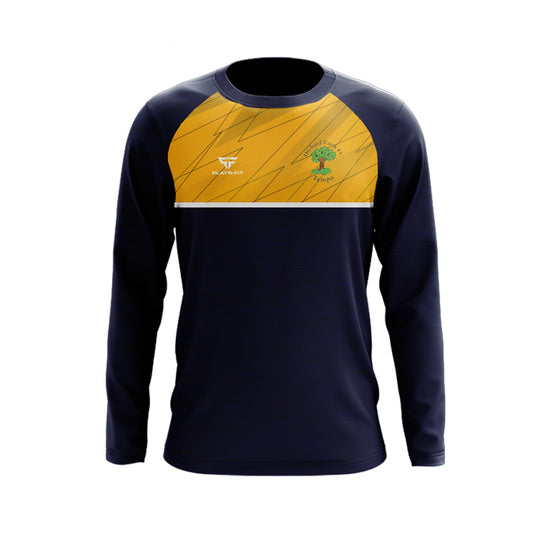 Orchard Farm FC Crew Neck Evo (Navy, Yellow) - Adults