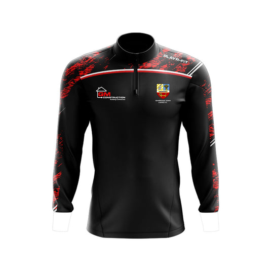 Banbridge Town Ladies Midlayer (1/4 Zip) Spirit Black - Adults
